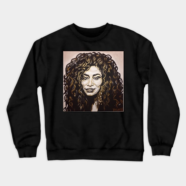 Chaka Khan Crewneck Sweatshirt by Hiawatha Cuffee GtG Creations